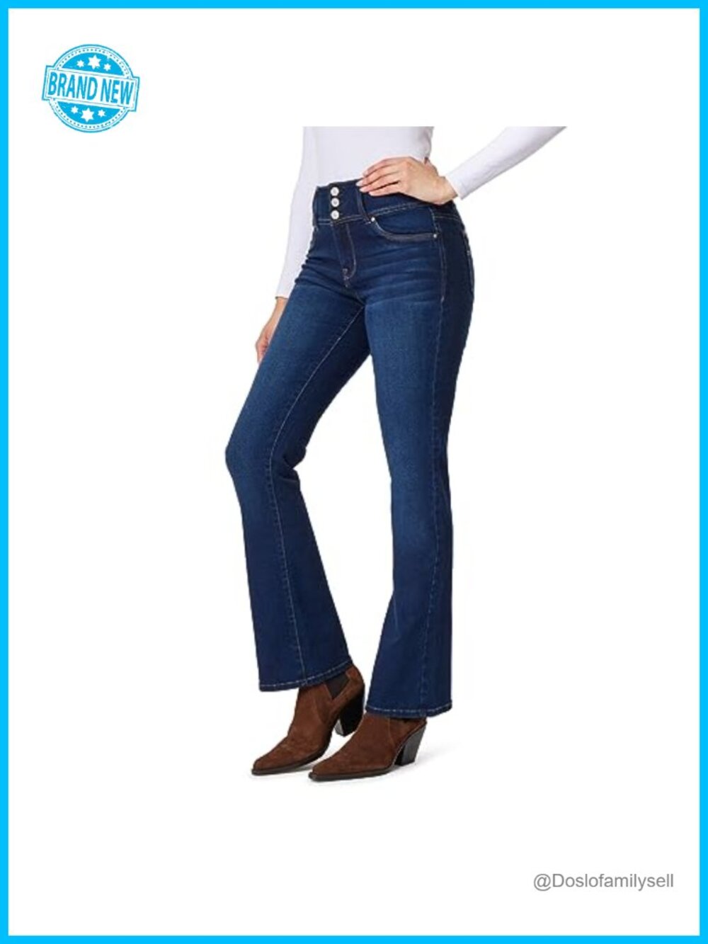 Sassy Bootcut High Rise Insta Soft Stretch Jeans 32" Inseam